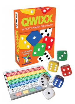 Qwixx game cover, Gamewright edition