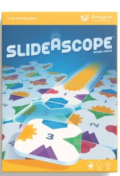 SlideAscope SimplyFun yellow and blue box showing a numbered translucent slider